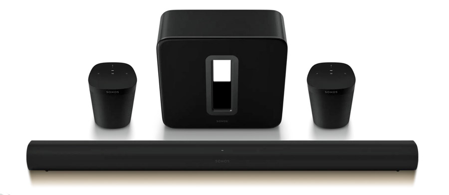 Sonos Arc Soundbar with Sub and rear speakers